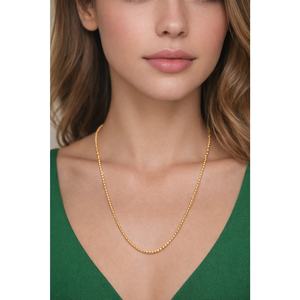 Collar de Cadena con Cuentas Lisas Revalia, Joyería de Uso Diario para Mujer - Product Image 4