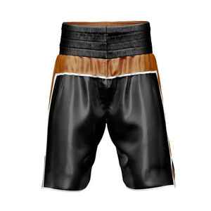 Shorts de boxe en satin pour hommes de qualité supérieure, logo personnalisé, service OEM, vêtements de sport en polyester pour adultes, équipement de combat MMA - Product Image 5