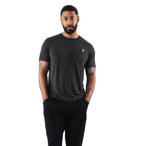 Chemise à manches courtes pour homme, gris foncé, coton premium confortable, vêtements décontractés, chemise de sport élégante, vente en gros, vêtements de sport actifs - Product Image 2