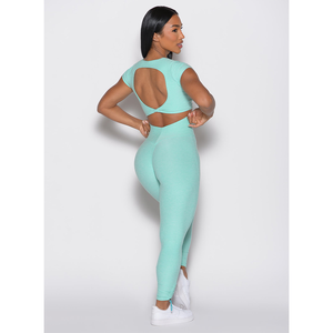 Conjunto de yoga para mujer, leggings de cintura alta, sujetador deportivo, ropa de gimnasio, transpirable, elástica, ropa deportiva activa - Product Image 4