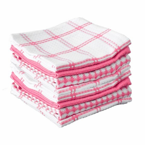 100% coton tissé solide serviettes de cuisine personnalisable Logo et couleur tissu indien motif d'emballage torchons français - Product Image 3