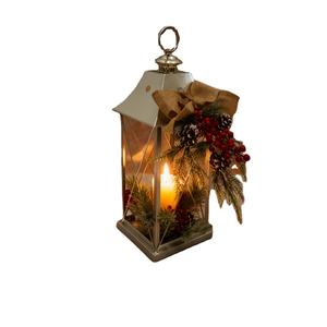 Farol Metálico Navideño Hecho a Mano para Todas las Estaciones, Portavelas Clásico, Decoración para el Hogar, Portavelas de Hierro - Product Image 1