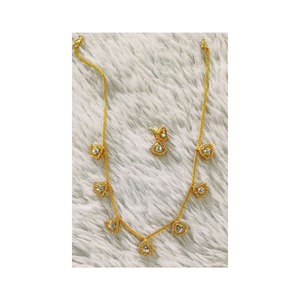 Tendance filles mode gland goutte Zircon collier bijoux 2025 mode Sexy 14k plaqué or collier en acier inoxydable - Product Image 3