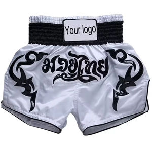 Pantalones Cortos de Muay Thai para Hombre, Diseño Sólido, Poliéster, para MMA, BJJ, Boxeo, Disponibles con Logotipo Personalizado, Servicio OEM - Product Image 6