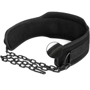 Bodybuilding Weightlifting Dip <b>Belt</b> for Pull Up <b>Weighted</b> Training Gym Equipment with Steel Chain and Comfortable Waist Support - Product Image 3