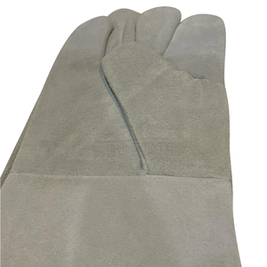 Gants de soudage robustes en cuir résistant à la chaleur, longueur opéra, pour la protection des mains des soudeurs, vente en gros, sur mesure - Product Image 4
