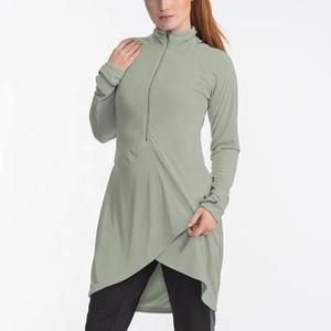 Trending Women's Modest Casual Sports <b>Top</b> Europe Quick Dry Long Sleeve Yoga Clothes Regular Breathable Lightweight All Seasons - Product Image 1