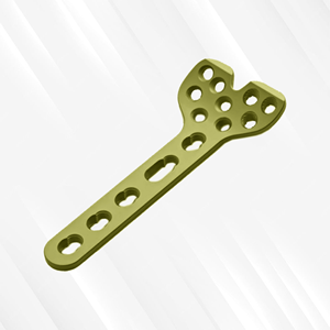 Plaque en Y orthopédique pour humérus distal en acier inoxydable et titane, certifiée CE, pour instrument chirurgical de fracture supracondylienne - Product Image 6