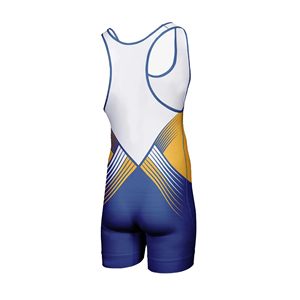 High Quality Sublimated Wholesale Weightlifting Suit Fashion Wrestling Singlet New Design Singlets - Product Image 3