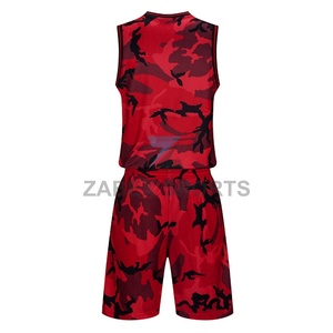 ชุดยูนิฟอร์มบาสเก็ตบอลสุดเท่ ชุดกีฬาทีม เสื้อเจอร์ซีย์แบบกำหนดเองได้ ไซส์พลัส กางเกงขาสั้นระบายอากาศและซับเหงื่อ - Product Image 3