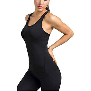 Racerback Tanktop 180g Eco-Friendly Jersey Fabric O-Neck Wholesale Plain Solid Color Tri Blend (Polyester/Cotton) Custom Women - Product Image 1