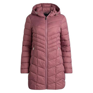 เสื้อโค้ทพัฟเฟอร์ยาวสำหรับผู้หญิง แจ็คเก็ตกันหนาวแบบมีฮู้ดบุผ้าควิลท์  สำหรับฤดูหนาวและหิมะ ให้ความอบอุ่นและป้องกันความหนาวเย็น - Product Image 2