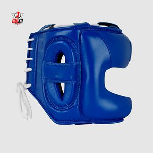 OMIKA INTERNATIONAL Best Protection Performance Customized Color Size Comfortable MMA Leather Kick Boxing Training Head Guard - Product Image 2