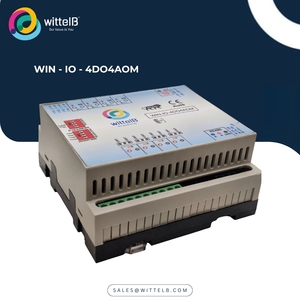 Wittelb WIN-IO-4DOAOM เอาต์พุตดิจิตอล4 + เอาต์พุตอะนาล็อก4 + โมดูลอินพุตอนาล็อก Modbus RTU RS485 24V ac/dc 12-bit ความละเอียดสำหรับ - Product Image 1