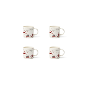 Set di 6 Tazze da Caffè in Ceramica Excelsa 10 Cl con Design Natalizio Multicolore - Product Image 2