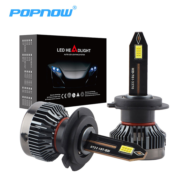 9005 9006 Car Led Light Bulb 40W 5000LM Super Bright H1 H3 H4 H7 H11 12V 24V Fanless Led Headlights