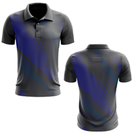 Logo personnalisé en tricot 100 % polyester de haute qualité pour chemise, uniforme d'entreprise décontracté pour homme, vente en gros OEM