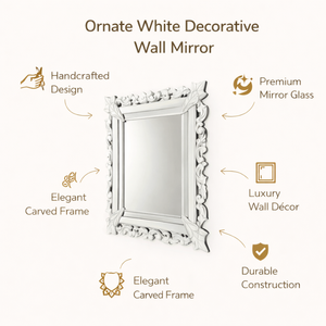 Miroir carré vénitien artisanal avec cadre en verre superposé et bords décoratifs |   Miroir décoratif haut de gamme pour usage intérieur - Product Image 2