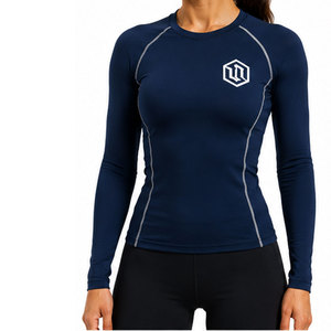 Women's Long Sleeve Compression Sports Shirt Featuring Advanced Sweat Control Material, <b>Athletic</b> Stretch and Comfortable - Product Image 6