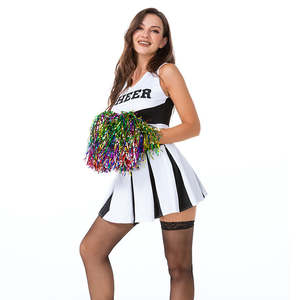 Vestido Transpirable de Animadora para Niñas con Logotipo Personalizado para Eventos Deportivos Escolares y Actuaciones Escénicas - Product Image 1