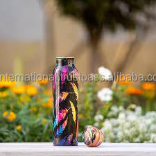 Bouteille d'eau en cuivre de haute qualité en métal pur minimaliste adultes cadeaux d'affaires durables bouteille d'eau top vente - Product Image 4