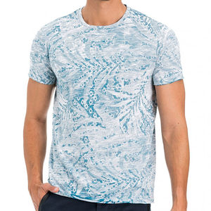 เสื้อยืดซับลิเมชั่นสำหรับผู้ชาย ทนทาน ระบายอากาศได้ดี สีสันตามสั่ง เหมาะสำหรับใส่ไปชายหาด ผลิตจากโพลีเอสเตอร์ - Product Image 1