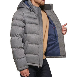 Blouson matelassé à capuche pour homme de haute qualité, chaud, pour l'hiver, décontracté, respirant, écologique, coupe confortable, usage quotidien 100% - Product Image 5