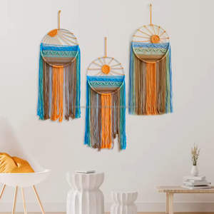 Elegante Tapiz Boho Grande de Macramé para Colgar en la Pared, Hecho a Mano con Cuerda de Algodón, Decoración de Pared para Sala de Estar, Dormitorio, Fondo de Boda - Product Image 1
