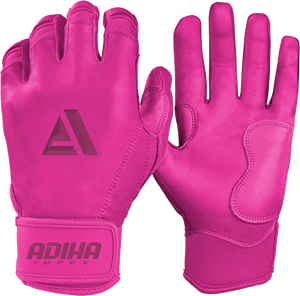 High Quality Leather Baseball Batting Gloves Softball Hook Loop Closure Flexible Hand Support Padded Protection Palm Grip - Product Image 3