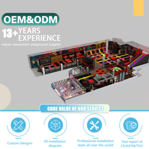 Factory <span class=keywords><strong>Pokiddo</strong></span> Sports Indoor Trampoline Park 4 en 1 Función múltiple Adultos Niños Ejercicio Play Park Kids Playground - Product Image 6