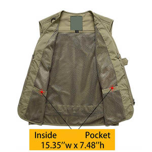 Chaleco de Camuflaje Personalizado Multifuncional Ligero, Chaleco Cortavientos para Exteriores, Chaleco para Caza, Senderismo y Tiro - Product Image 3