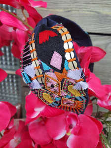 Bandeau de pickleball perlé traditionnel fait main écologique unisexe avec broderie Radha Krishna et design perlé à sequins pour usage quotidien - Product Image 6