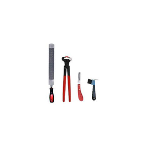 Stainless Steel Farrier Hoof Tool Set With Storage Bag Horse Hoof Nipper Rasp Knife Clincher Equipment - Product Image 3