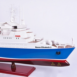 Modèle de grand paquebot de croisière peint à la main, représentant la Reine Elizabeth II, modèle réduit de navire de luxe, décoration, 104Lx15.24Wx35H cm - Product Image 6