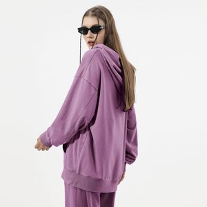 Hysaf Apparels Sudadera con capucha personalizada con cremallera doble, de felpa francesa gruesa, con lavado a la piedra y efecto descolorido por el sol - Product Image 6