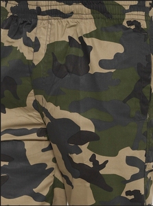 Pantalones Cortos Bermuda de Camuflaje para Hombre, Cintura Elástica, Bolsillos, Transpirables, Casuales, de Poliéster Tejido, Corte Medio - Product Image 4