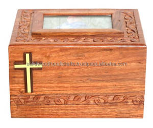 Urnes funéraires en bois pour adultes Urnes funéraires Urnes funéraires Taille personnalisée Fournitures funéraires - Product Image 1