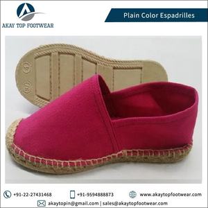 Latest Spring Fashion Super Wholesale Espadrilles Plain Solid Color Flat <b>Shoes</b> at Factory Direct Price - Product Image 4