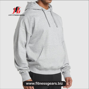 Sweat-shirt à capuche en polaire gris pour homme, coupe classique, couleur unie, pull décontracté, vêtement d'automne - Product Image 3