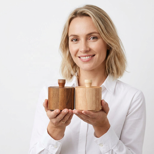 Meilleure Vente : Boîte à Sel en Bambou de Luxe, Pot à Épices Durable, Écologique, Ustensile de Cuisine de Haute Qualité, Naturel, Résistant au Lave-Vaisselle et Anti-Fuite - Product Image 1