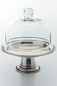 Support à gâteau professionnel en métal avec dôme en verre pour les boulangeries, les buffets d'hôtel et les présentations d'événements de restauration - Product Image 1