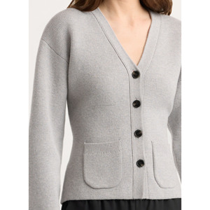 Best Quality New Arrival Fall Winter Casual <b>Long</b> Sleeve Solid Color Knitted Wool/Acrylic Covered Button <b>Cardigan</b> Sweater <b>for</b> - Product Image 5
