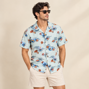 Chemises à manches courtes pour hommes, en mélange de coton et de polyester, légères, confortables, décontractées, pour le bureau, vente en gros, approvisionnement en vrac - Product Image 3