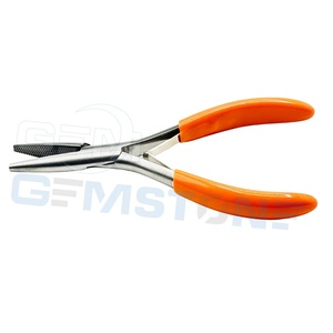 Professional 5.5 Inch Hair Extension Flat <b>Nose</b> Plier with Inside Teeth Stainless Steel Micro Ring & Nano Bead Crimping Tool - Product Image 4