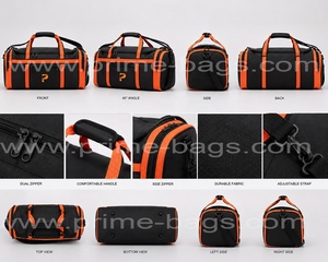 Customer Large <b>Prime</b> Bags Polyester Football Equipment Duffle Bag with Custom Logo 30x30x60cm for Women - Product Image 6