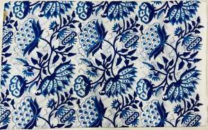 Tissu en coton cambre écologique à séchage rapide, imprimé au bloc, 60x60, motif Jaipuri traditionnel, pour chemises et sacs pour filles et garçons - Product Image 3