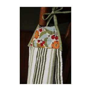 2024 personnalisable Hey Yall brodé 100% coton biologique certifié GOTS torchons blanc pur absorbant maison Golf imprimé - Product Image 6