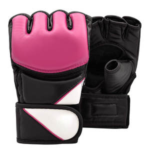 Gants de MMA demi-doigts de qualité supérieure avec poignées, légers et respirants pour l'entraînement en salle, le sparring et l'utilisation sportive professionnelle - Product Image 1