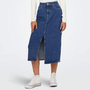 Reasonable Price Custom Plain Design Women Denim Fabric Made Skirts Top Selling Women Denim Skirts - Product Image 5