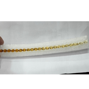 Ensemble exclusif de 23 pierres précieuses en citrine jaune naturelle, taille ovale, 25,14 carats, 6x8mm, provenant de Madagascar, pour bracelet tennis et bijoux - Product Image 4